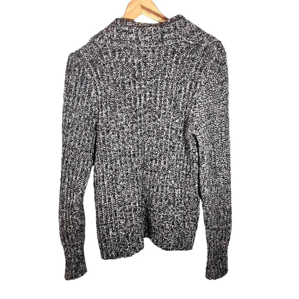 Free People Ribbed Knit Asymmetrical Zipper Moto Jacket Size Medium - Picture 4 of 8